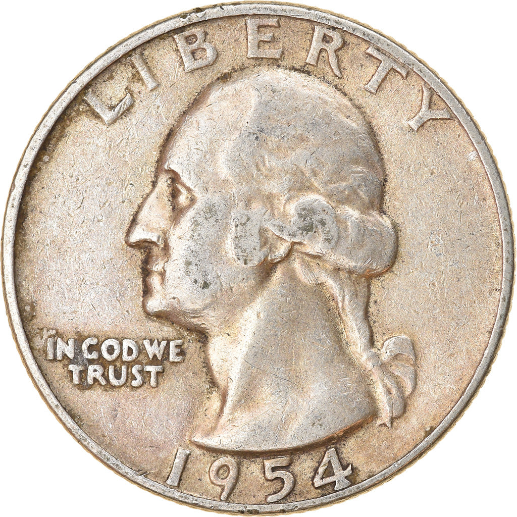 Monnaie, États-Unis, Washington Quarter, Quarter, 1954, U.S. Mint