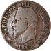 Moneta, Francia, Napoleon III, Napoléon III, 5 Centimes, 1863, Strasbourg, MB+