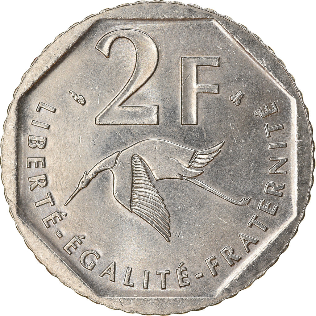 Moneta, Francia, Guynemer, 2 Francs, 1997, BB+, Nichel, KM:1187, Gadoury:550