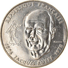 Moneta, Francia, Jacques Rueff, Franc, 1996, BB+, Nichel, KM:1160, Gadoury:481