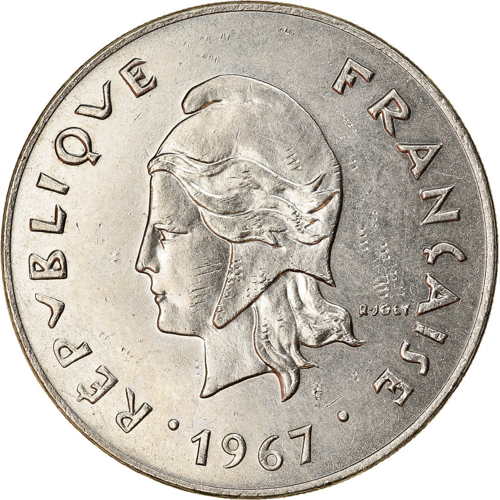 Coin, New Caledonia, 50 Francs, 1967, Paris, EF(40-45), Nickel, KM:7