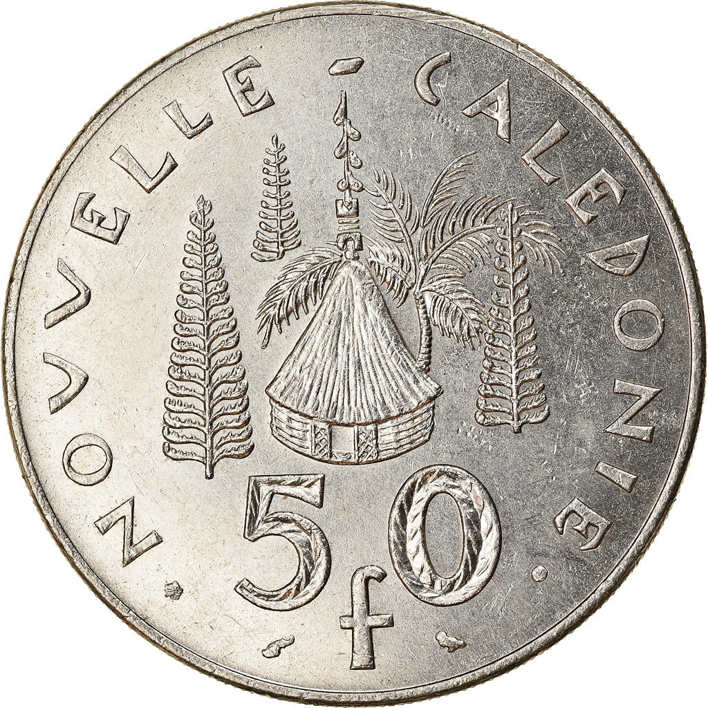 Coin, New Caledonia, 50 Francs, 1967, Paris, EF(40-45), Nickel, KM:7
