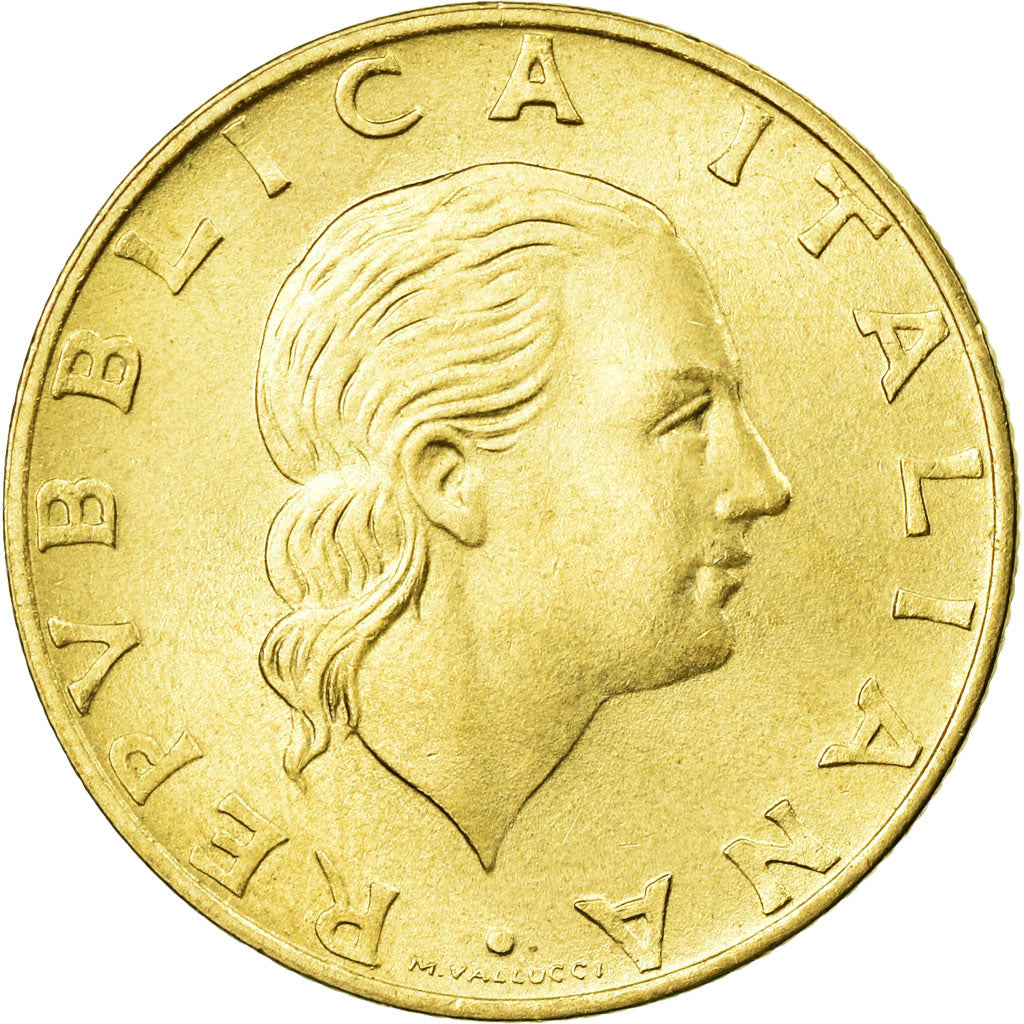Coin, Italy, 200 Lire, 1989, Rome, MS(60-62), Aluminum-Bronze, KM:130