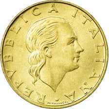 Coin, Italy, 200 Lire, 1993, Rome, MS(60-62), Aluminum-Bronze, KM:155