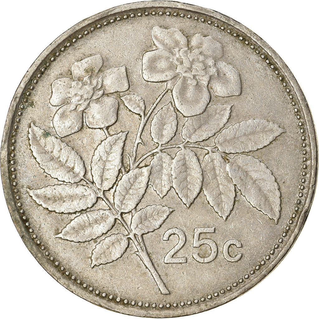 Moneta, Malta, 25 Cents, 1986, BB, Rame-nichel, KM:80