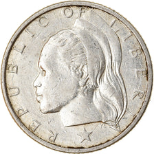 Coin, Liberia, 10 Cents, 1960, AU(50-53), Silver, KM:15