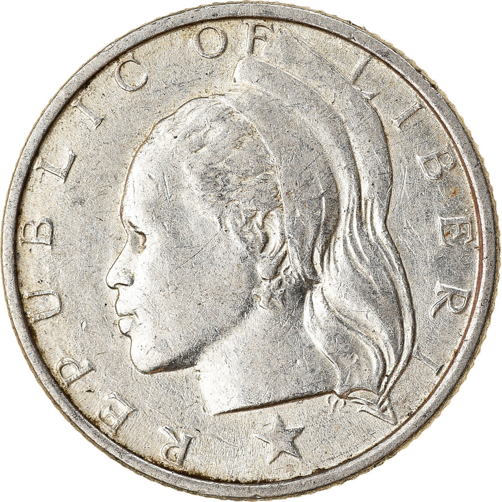 Coin, Liberia, 10 Cents, 1960, EF(40-45), Silver, KM:15