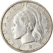 Coin, Liberia, 10 Cents, 1960, EF(40-45), Silver, KM:15
