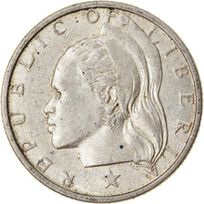 Coin, Liberia, 10 Cents, 1960, VF(30-35), Silver, KM:15
