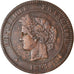 Munten, Frankrijk, Cérès, 10 Centimes, 1897, Paris, ZF, Bronze, KM:815.1