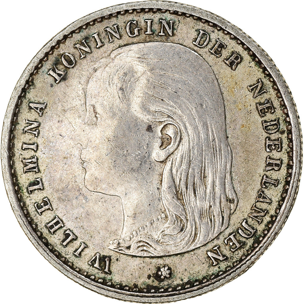 Coin, Netherlands, Wilhelmina I, 10 Cents, 1894, EF(40-45), Silver, KM:116