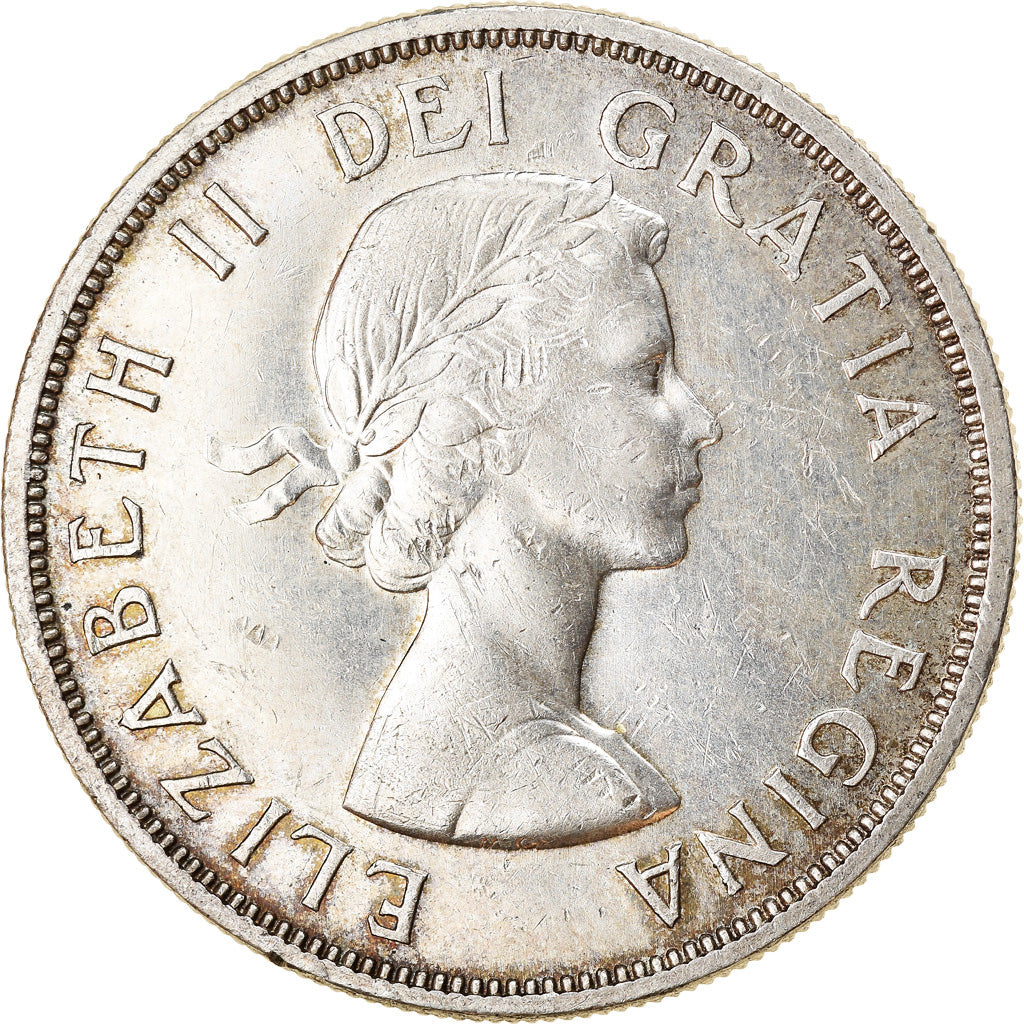 Coin, Canada, Elizabeth II, Dollar, 1958, Royal Canadian Mint, Ottawa