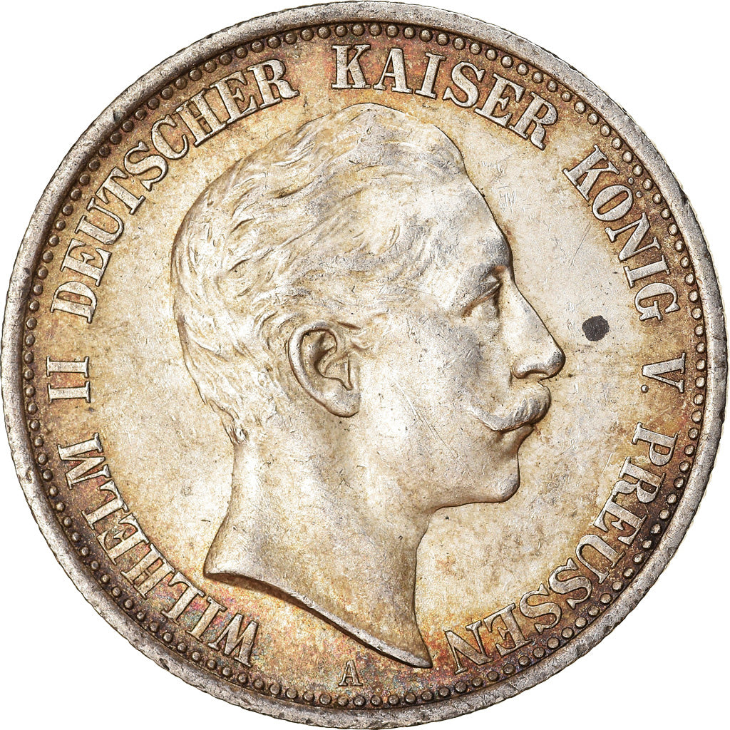 Coin, German States, PRUSSIA, Wilhelm II, 2 Mark, 1905, Berlin, EF(40-45)