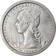 Munten, Frans Equatoriaal Afrika, Franc, 1948, Paris, PR, Aluminium, KM:6