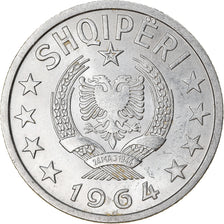 Moneda, Albania, 20 Qindarka, 1964, MBC+, Aluminio, KM:41