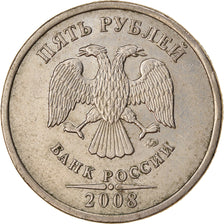 Monnaie, Russie, 5 Roubles, 2008, Saint-Petersburg, TTB, Copper-Nickel Clad