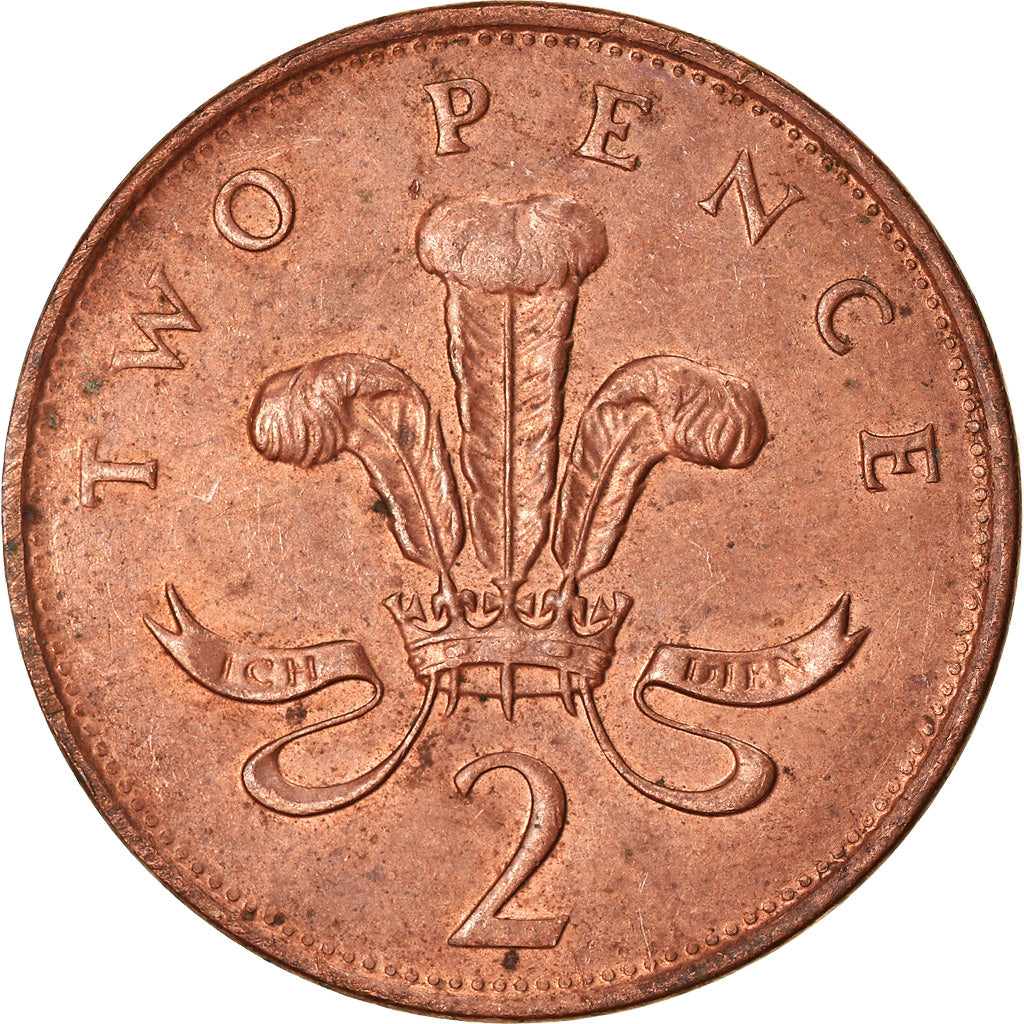 Coin, Great Britain, Elizabeth II, 2 Pence, 1992, EF(40-45), Copper Plated
