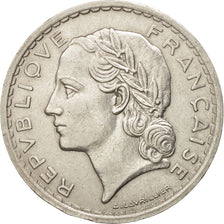 Francia, Lavrillier, 5 Francs, 1935, Paris, BB+, Nichel, KM:888, Gadoury:760