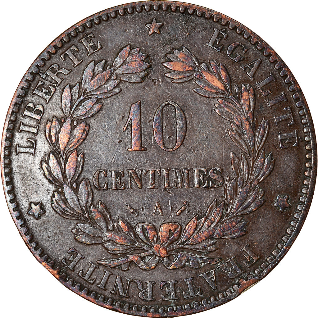 Coin, France, Cérès, 10 Centimes, 1884, Paris, EF(40-45), Bronze, KM:815.1