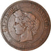 Moneda, Francia, Cérès, 10 Centimes, 1895, Paris, BC+, Bronce, KM:815.1