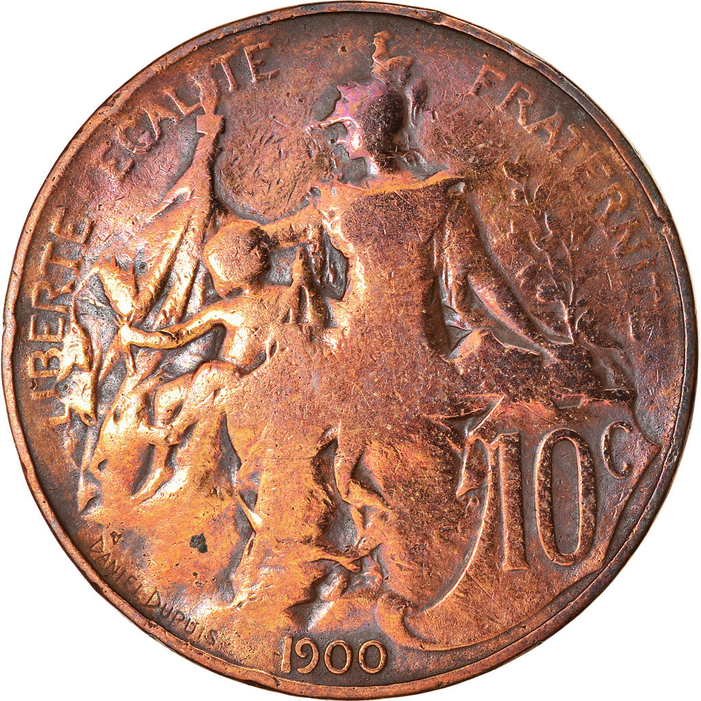 Monnaie, France, Dupuis, 10 Centimes, 1900, Paris, TB, Bronze, KM:843