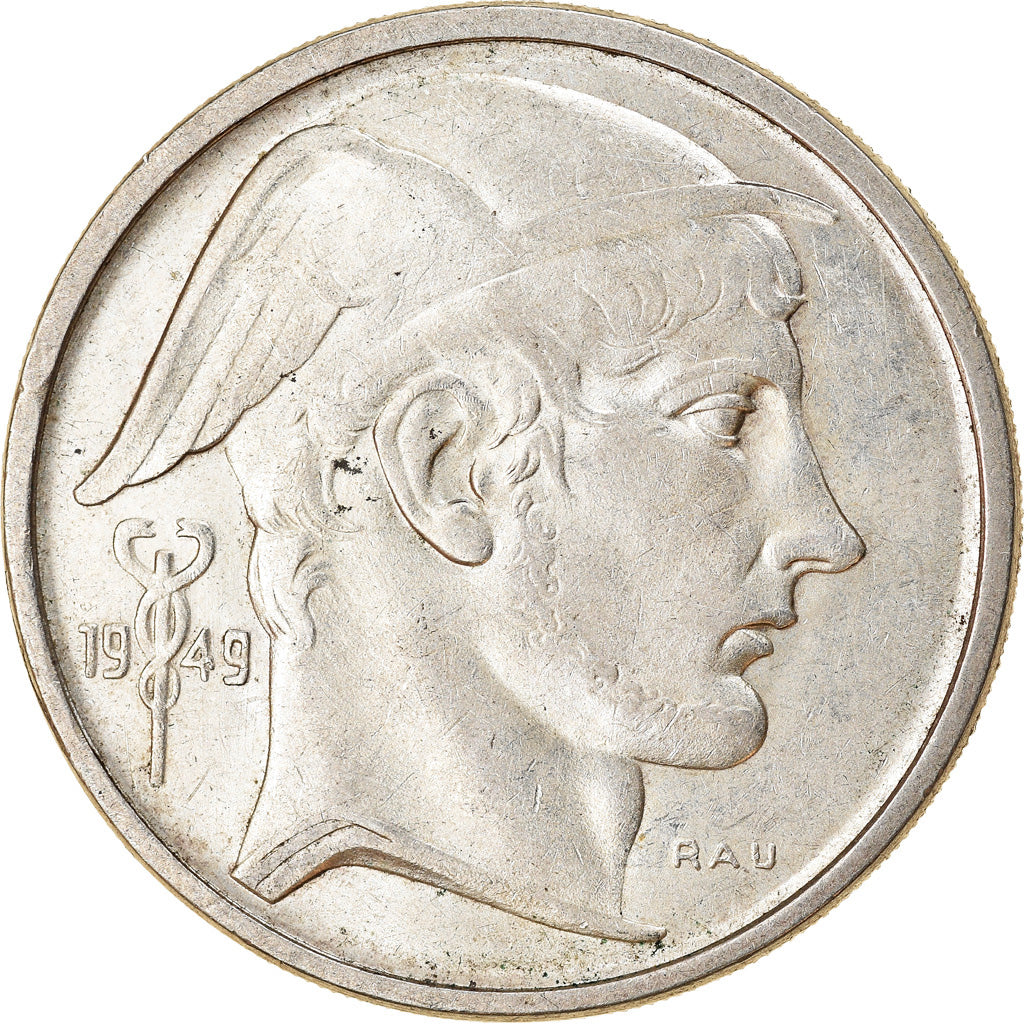 Coin, Belgium, 50 Francs, 50 Frank, 1949, EF(40-45), Silver, KM:136.1