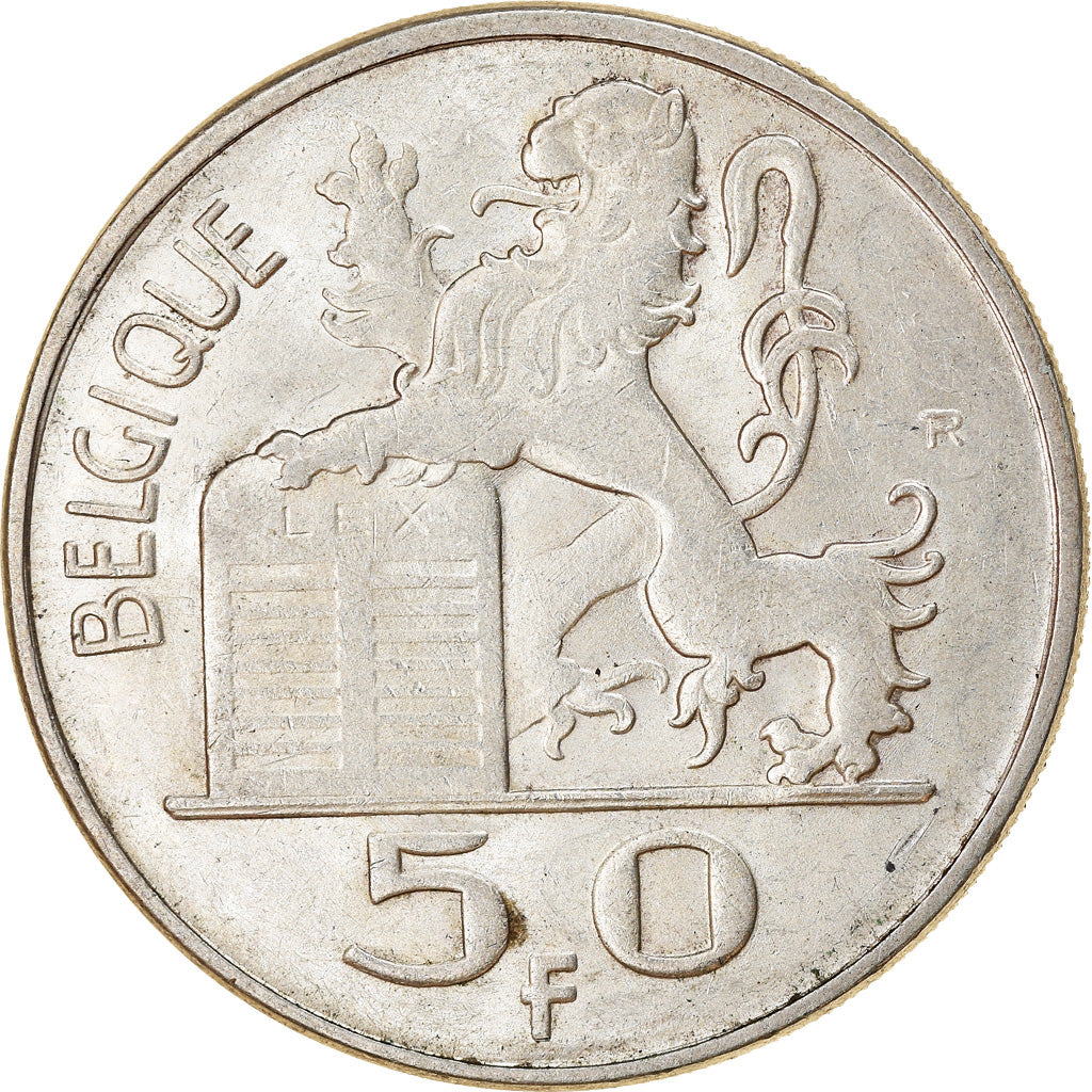 Coin, Belgium, 50 Francs, 50 Frank, 1949, EF(40-45), Silver, KM:136.1
