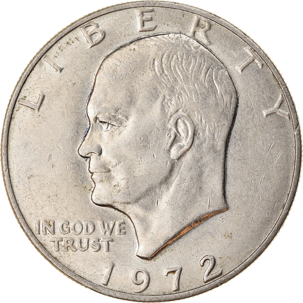 Coin, United States, Eisenhower Dollar, Dollar, 1972, U.S. Mint, Philadelphia