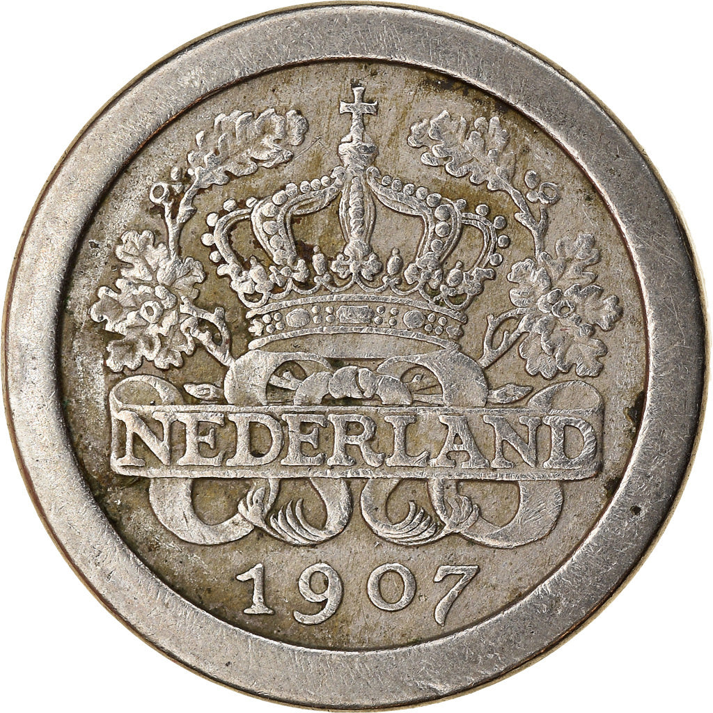 Münze, Niederlande, Wilhelmina I, 5 Cents, 1907, SS, Copper-nickel, KM:137
