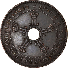 Coin, CONGO FREE STATE, Leopold II, 2 Centimes, 1888, EF(40-45), Copper, KM:2
