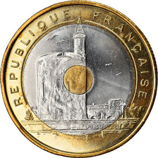 Moeda, França, Jeux Méditerranéens, 20 Francs, 1993, Paris, AU(50-53)