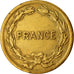 Moeda, França, France Libre, 2 Francs, 1944, Philadelphia, EF(40-45), Latão
