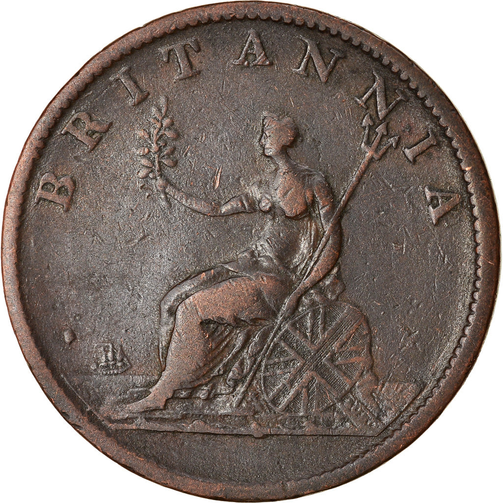 Coin, Great Britain, George III, 1/2 Penny, 1807, VF(20-25), Copper, KM:662