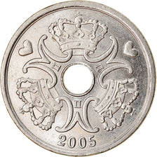 Coin, Denmark, Margrethe II, 2 Kroner, 2005, Brondby, EF(40-45), Copper-nickel
