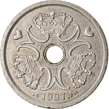 Coin, Denmark, Margrethe II, Krone, 1997, Copenhagen, EF(40-45), Copper-nickel