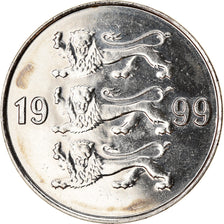 Coin, Estonia, 20 Senti, 1999, AU(50-53), Nickel plated steel