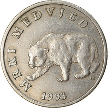 Moeda, Croácia, 5 Kuna, 1993, EF(40-45), Cobre-Níquel-Zinco, KM:11
