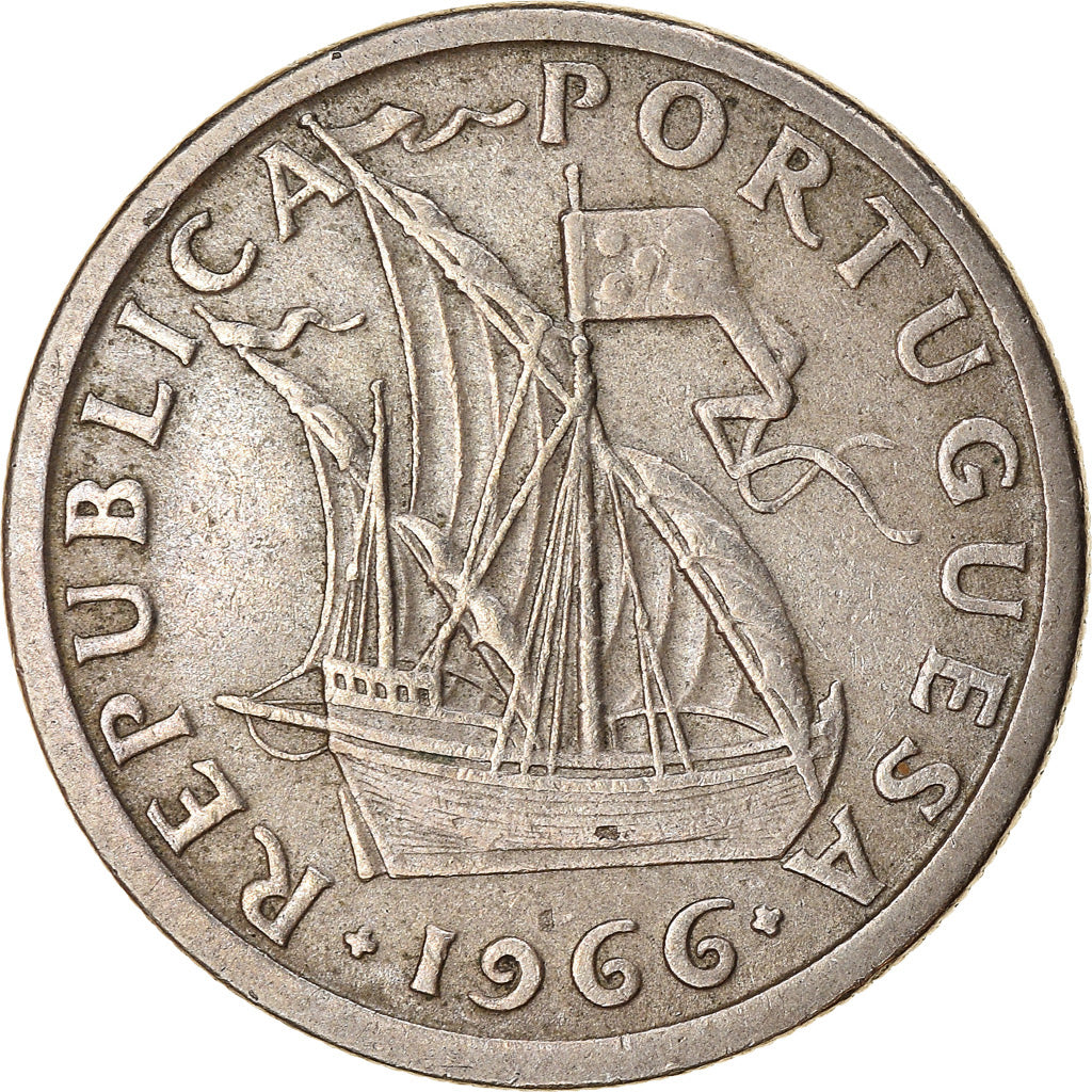 Monnaie, Portugal, 2-1/2 Escudos, 1966, TTB, Copper-nickel, KM:590