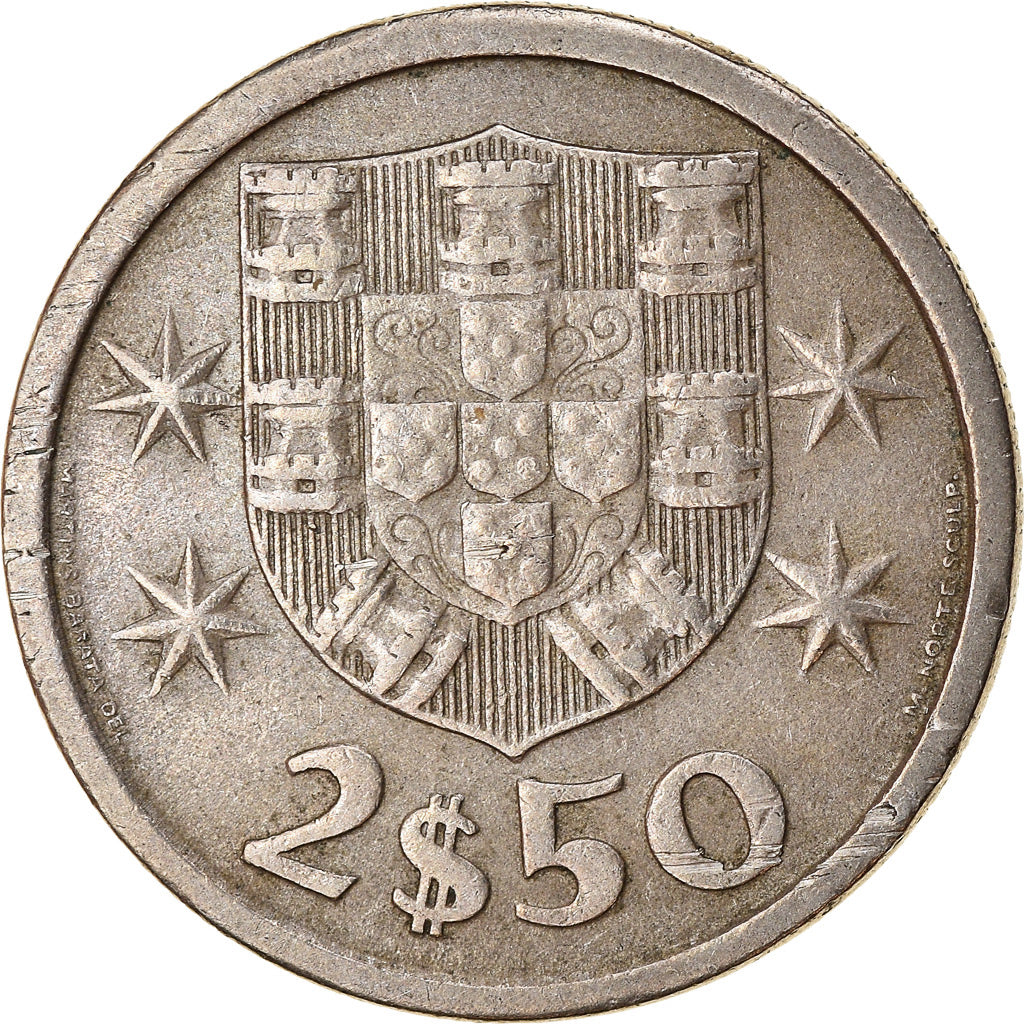 Monnaie, Portugal, 2-1/2 Escudos, 1966, TTB, Copper-nickel, KM:590