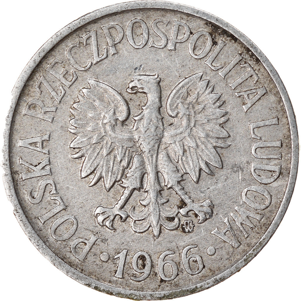 Monnaie, Pologne, 20 Groszy, 1966, Warsaw, TB+, Aluminium, KM:A47