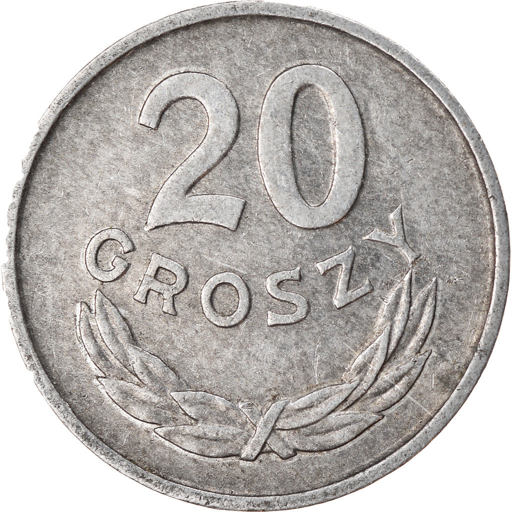 Monnaie, Pologne, 20 Groszy, 1966, Warsaw, TB+, Aluminium, KM:A47