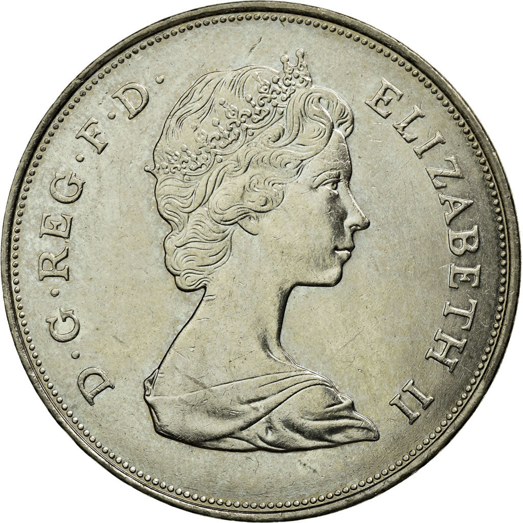 Coin, Great Britain, Elizabeth II, 25 New Pence, 1981, MS(60-62), Copper-nickel