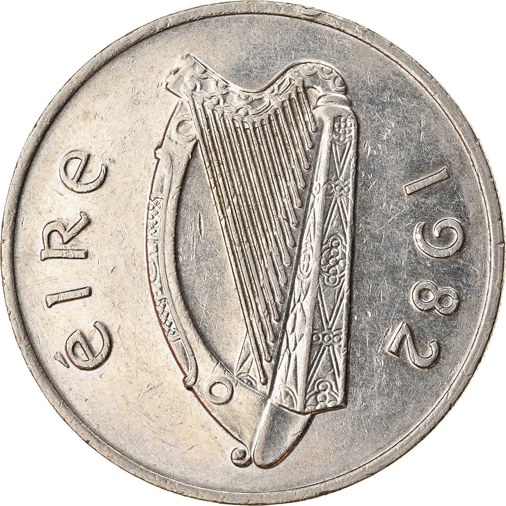 Coin, IRELAND REPUBLIC, 10 Pence, 1982, EF(40-45), Copper-nickel, KM:23