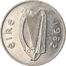 Coin, IRELAND REPUBLIC, 10 Pence, 1982, EF(40-45), Copper-nickel, KM:23