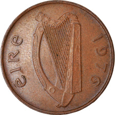 Moeda, REPÚBLICA DA IRLANDA, Penny, 1976, EF(40-45), Bronze, KM:20