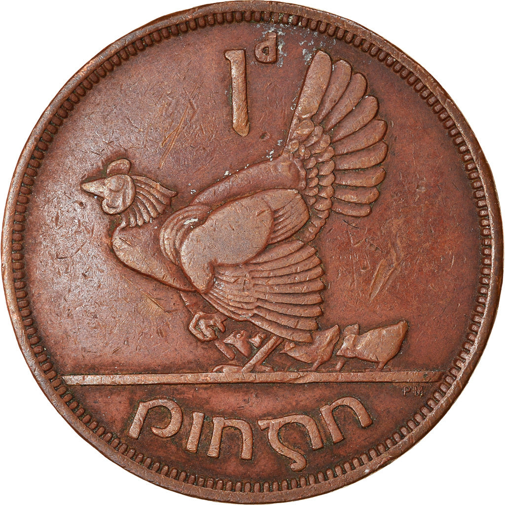 Coin, IRELAND REPUBLIC, Penny, 1943, EF(40-45), Bronze, KM:11