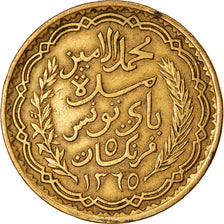 Coin, Tunisia, Muhammad al-Amin Bey, 5 Francs, 1946, Paris, EF(40-45)