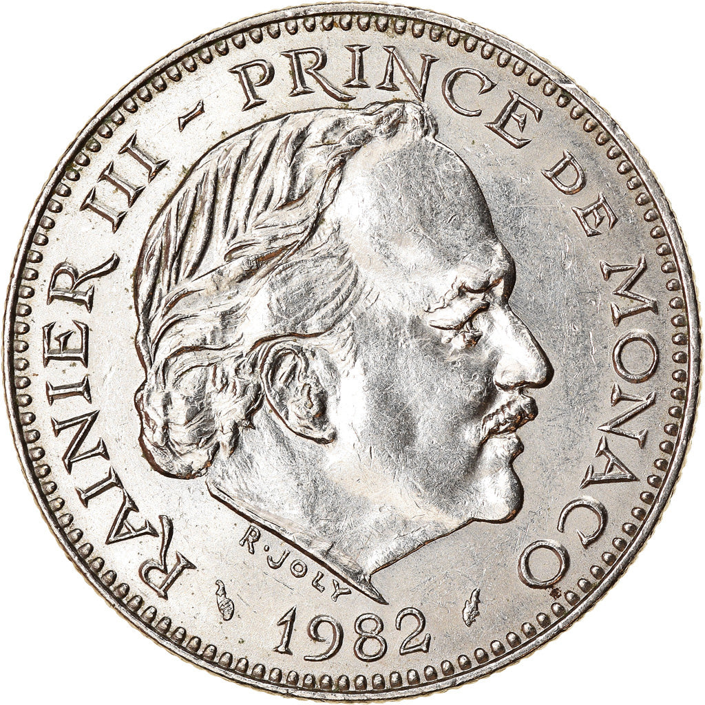 Coin, Monaco, Rainier III, 5 Francs, 1982, EF(40-45), Copper-nickel, KM:150