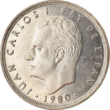 Moneda, España, Juan Carlos I, 25 Pesetas, 1980, MBC, Cobre - níquel, KM:818