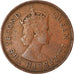 Coin, Mauritius, Elizabeth II, 5 Cents, 1959, VF(30-35), Bronze, KM:34
